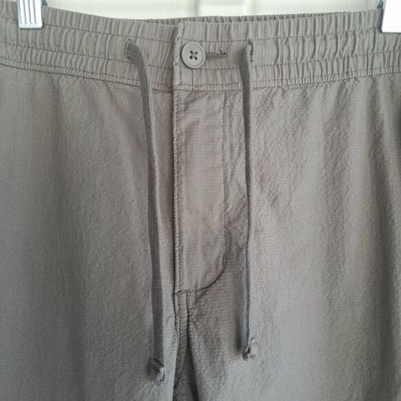 Sonoma Goods For Life Zip Pocket Pants Mens Medium Brown Drawstring 30.5”Inseam - Picture 7 of 14